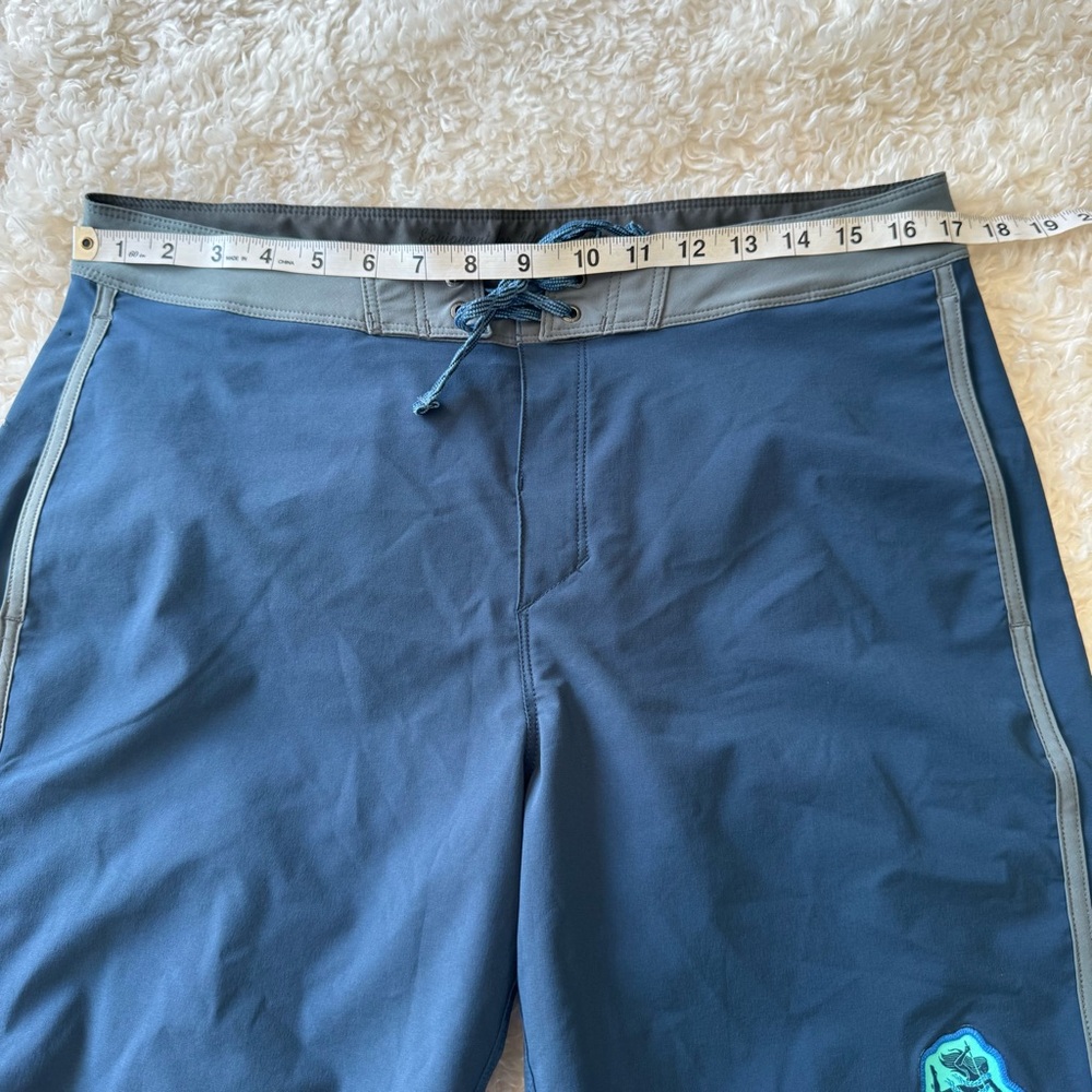 Patagonia Hydropeak Side Shore Board Shorts Blue Men's 18" Outseam Size 33 X 8 - Picture 7 of 11